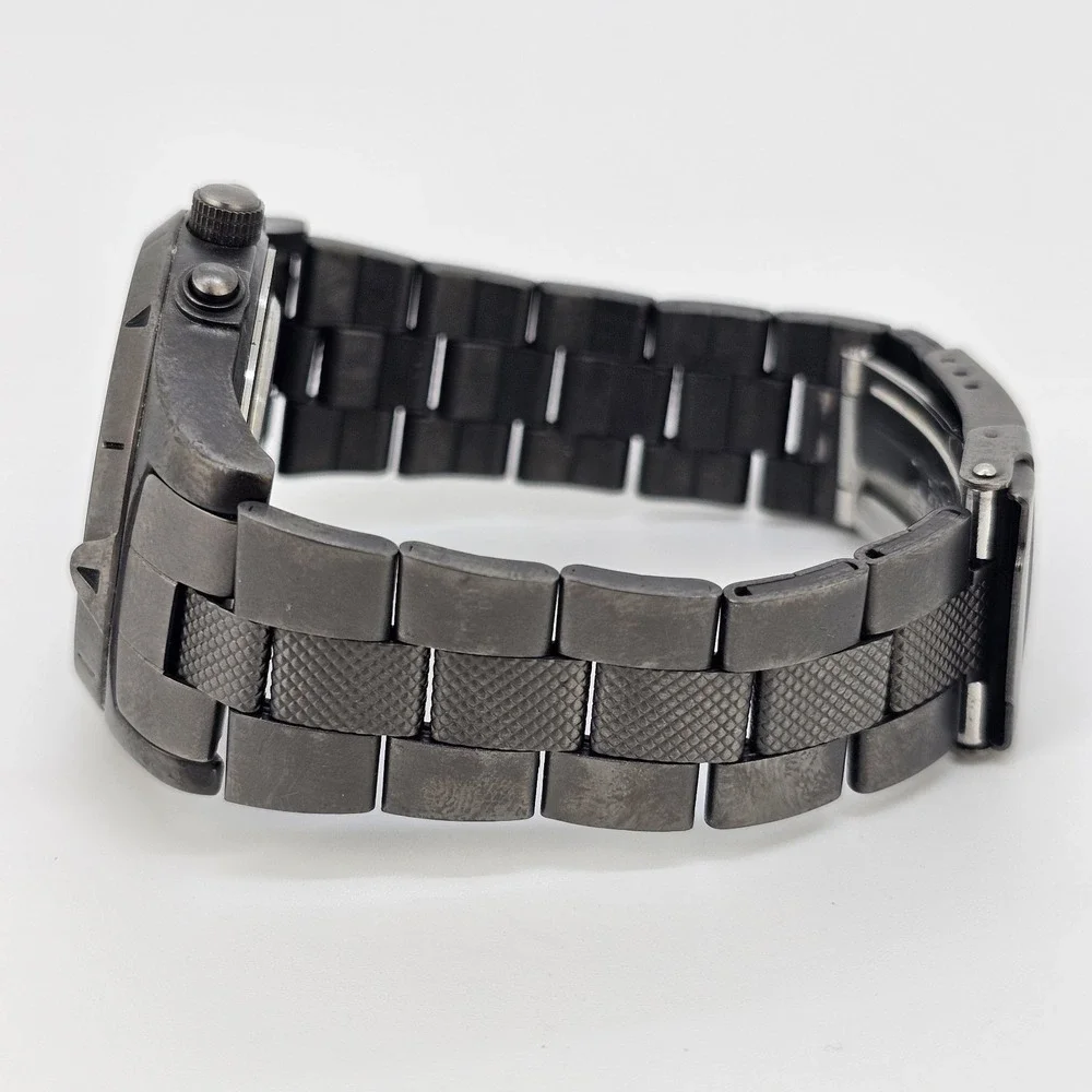 Timex Expedition Men Watch‎ 38MM Ana-Digi Black Dial Gunmetal Bands 6.5